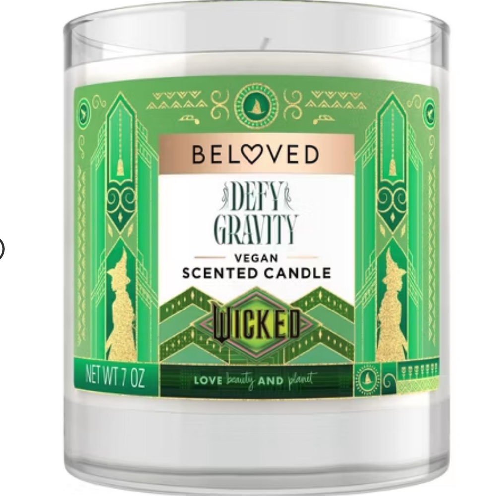 BELOVED NWT wicked defy gravity vegan 1 wick candle -7oz